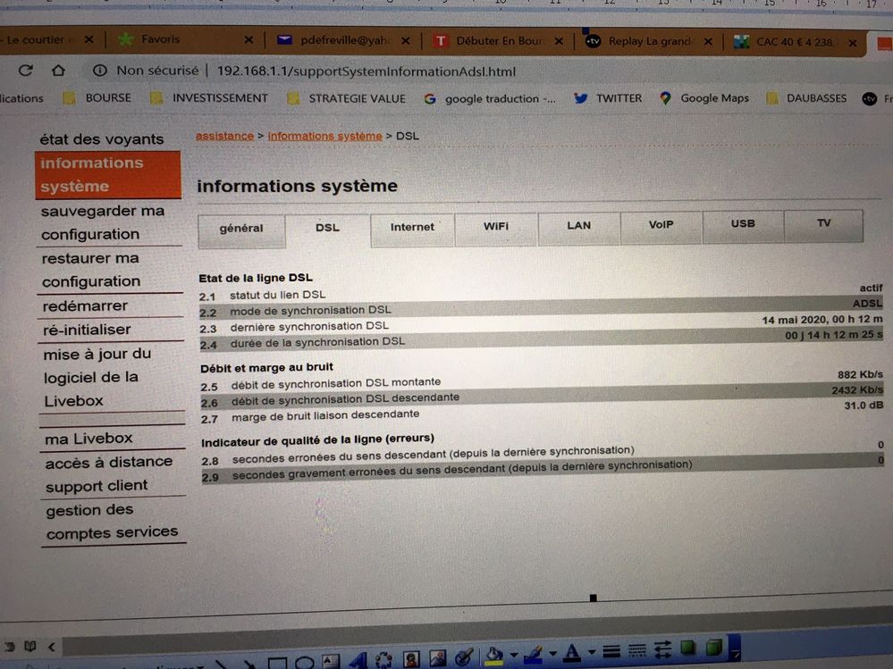 INFORMATION SYSTEME ADSL