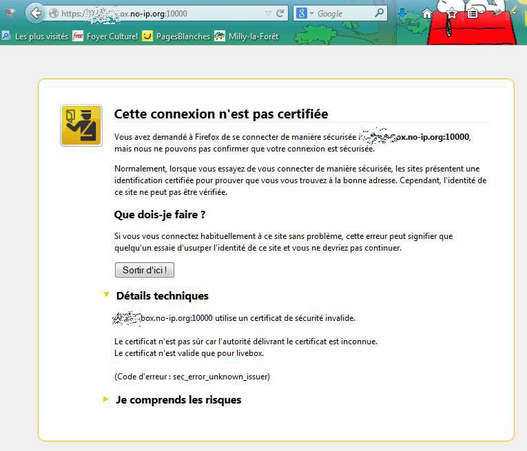 Détails techniques du problème