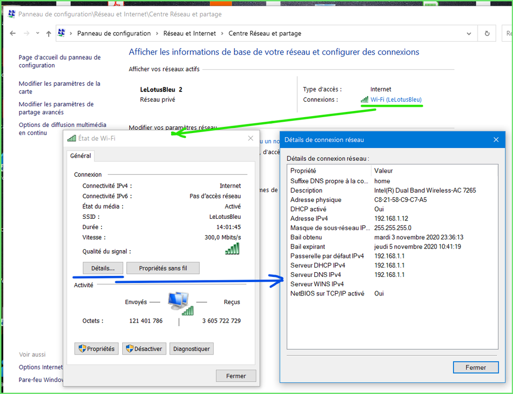 Configuration réseau