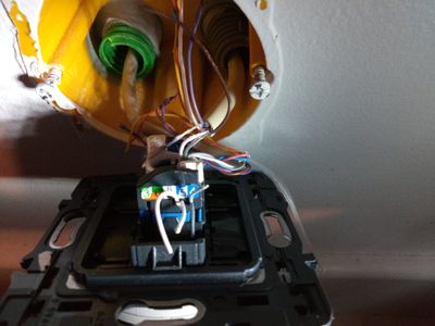 Photo de la prise murale