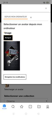 sélection de l'image