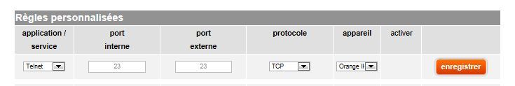 Première ligne du tableau Nat/PAT