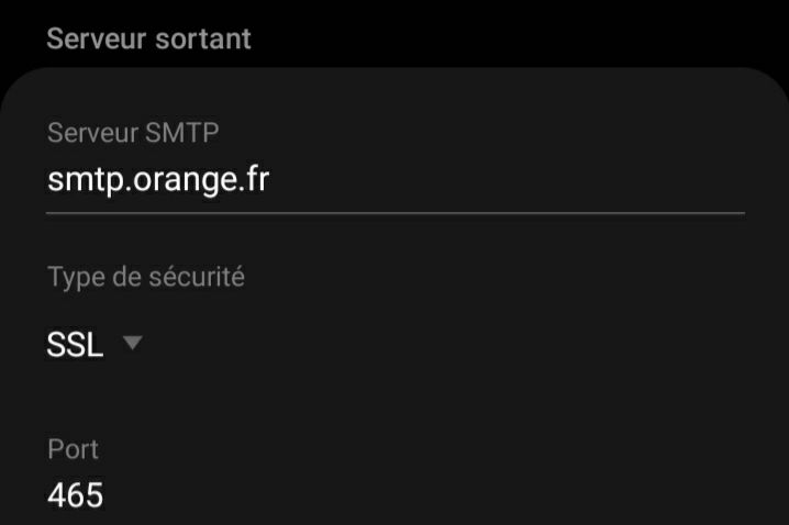 Smtp.orange.fr SSL Port 465