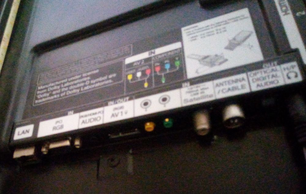panneau arrière tv centre