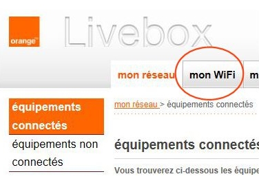 Accéder la la gestion du WiFi