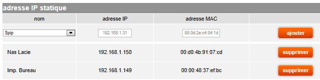 DHCP - forcer une adresse IP