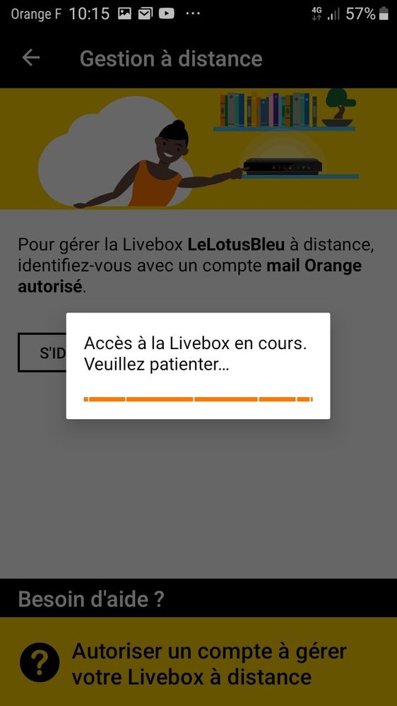 3 - MaLivebox se connecte et va chercher les infos via le réseau 4G