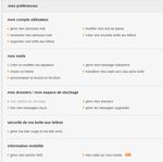 Préférences de gestion du mail