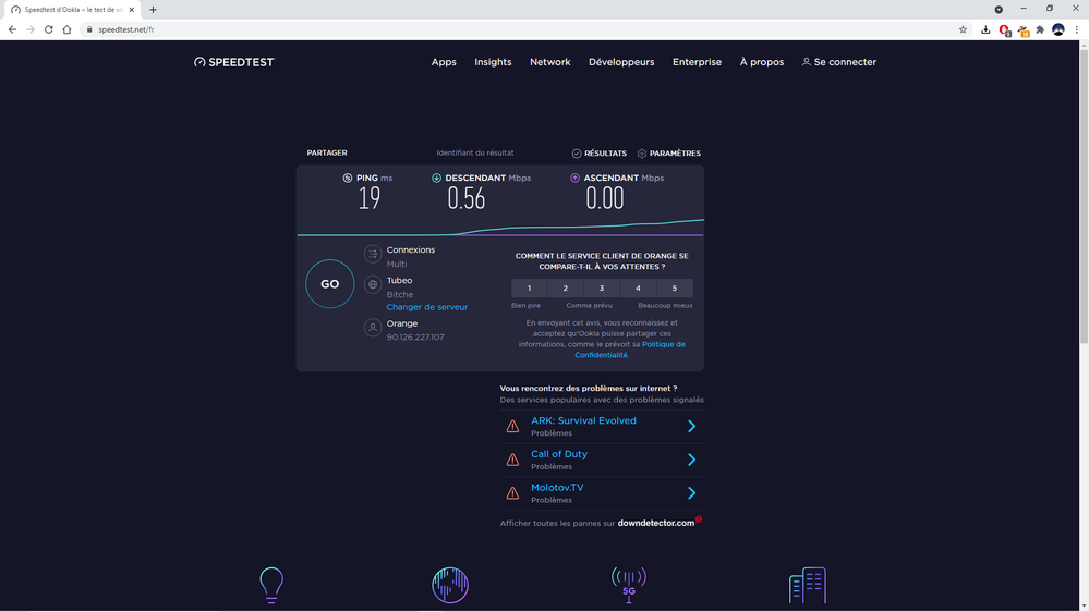 Le ping est bizarre car quand je suis sur d'autres platformes il peut atteindre les 4000 ms