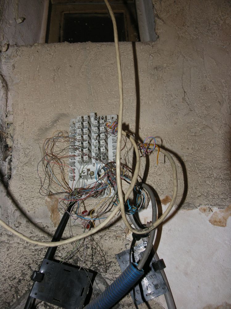 connexion DSL escalier copro