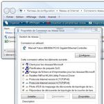 Proprités carte Ethernet