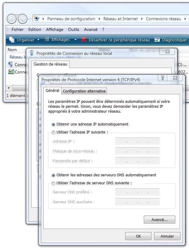 TCPIP V4 - tout en automatique