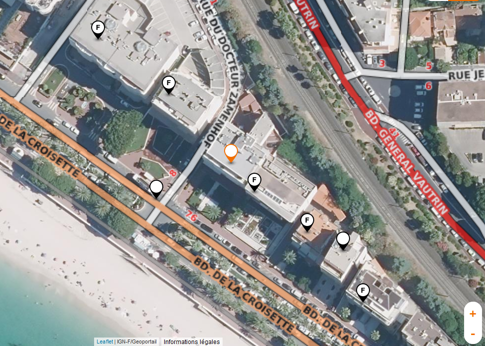 Pastille orange : sur 7 immeubles 5 ont deja la fibre
