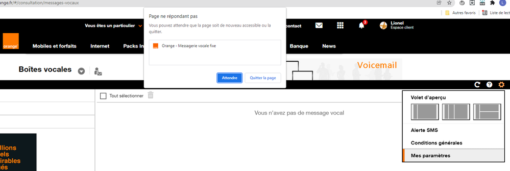 pop up qui rapparait toutes les 30 secondes...
