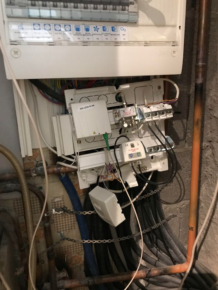 installation fibre.  bravo orange...