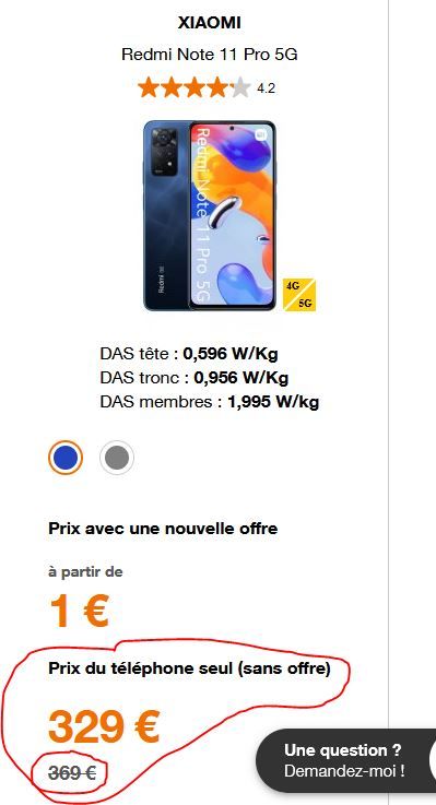 offre internet XIAOMI 11PRO