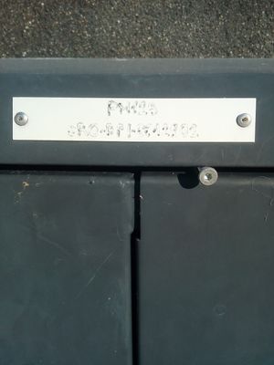 zoom sur le numéro de l armoire qui semble correspondre à un point de mutualisation