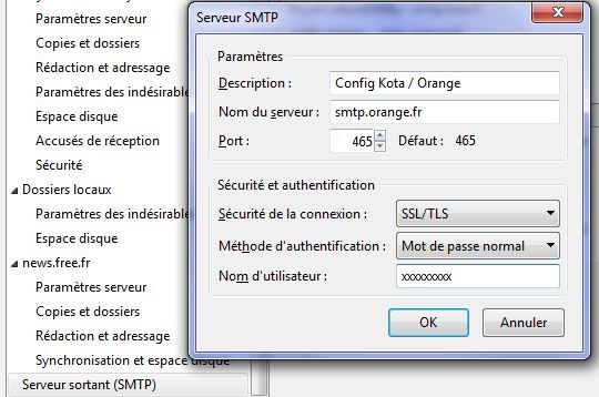 Thunderbird - config Kota