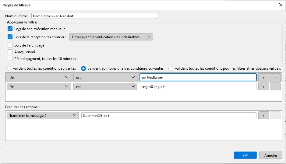 Résolu : Transfert mail - Communauté Orange