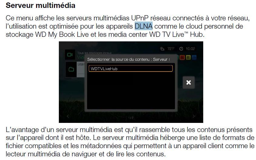 WD TV - Serveur multimedia