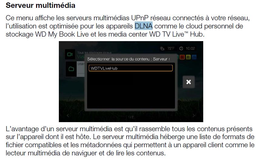 WD TV - Serveur multimedia