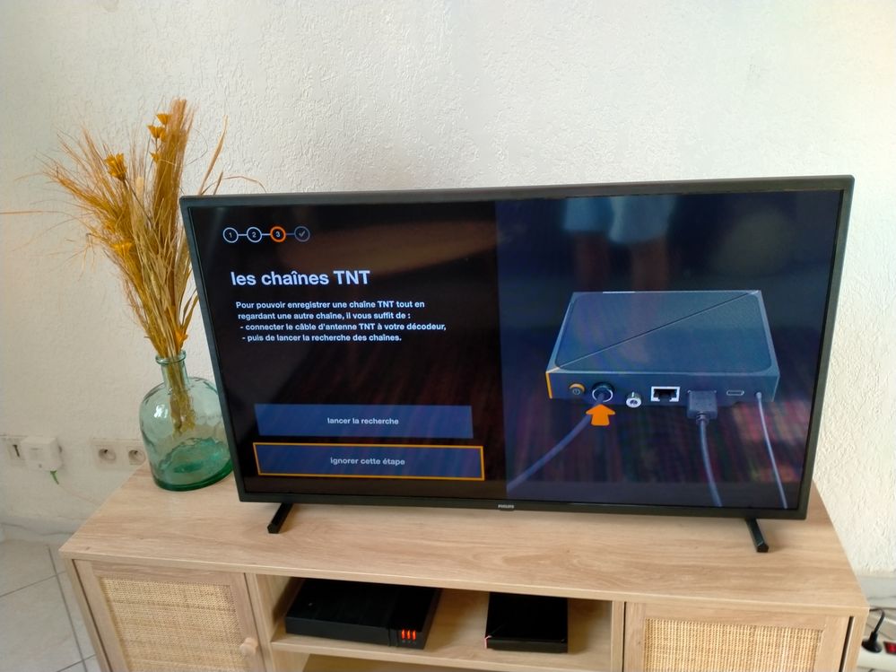 après ça j'ai TV d'orange config terminé