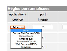 NAT/PAT - application/service