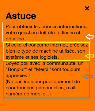 régles pour poser une question