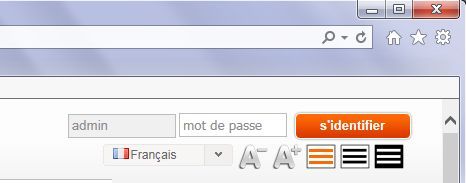Livebox - Login admin
