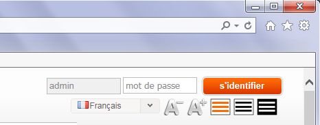 Livebox - Login admin