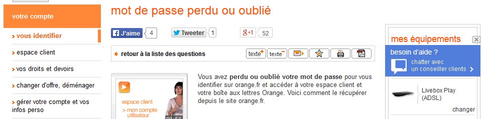 Orange Assistance - e-Chat