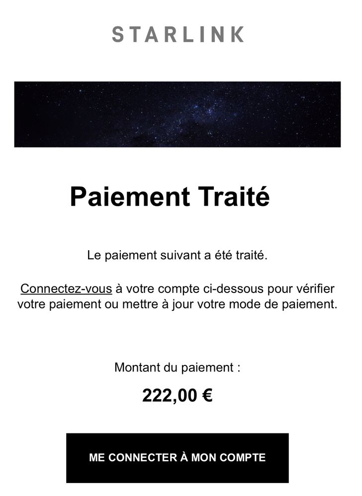 Ma facture totale pour tout le matériel.