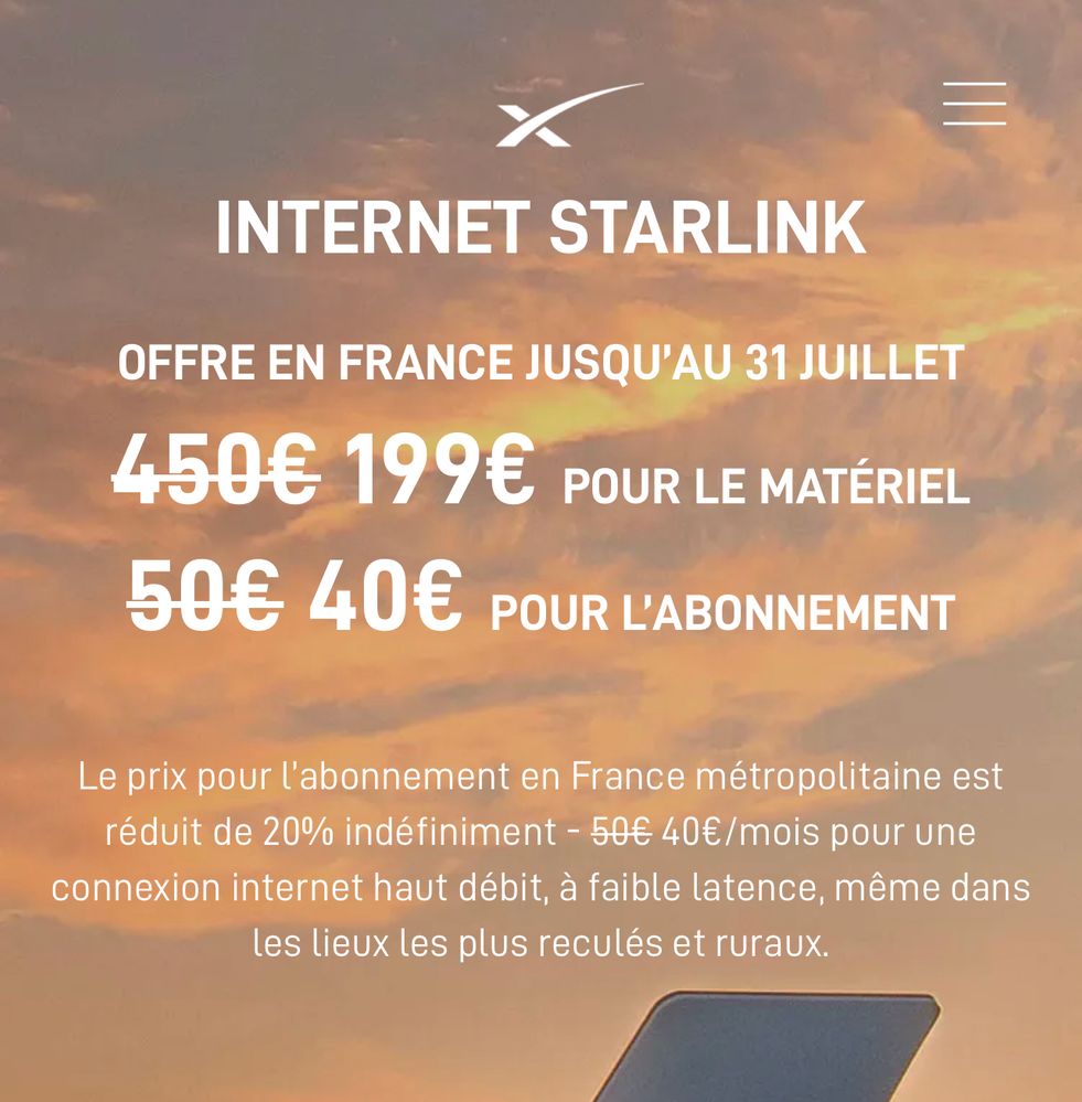 L’offre souscrite. 40 euros/mois fixe à vie ! Garantie sans augmeo