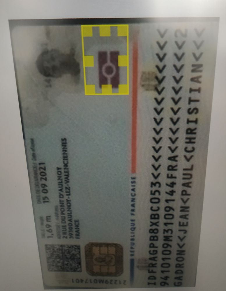 Carte de identit&eacute;