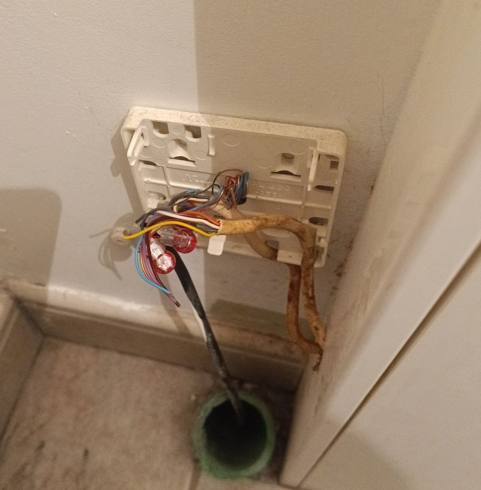 La prise dti avec le cache enlever