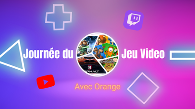 Bannière YouTube de Jeux vidéo Gaming Jeu de rôle Moderne Jaune et Violet.png